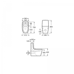 -   Roca Khroma 801652F2T. Soft Close