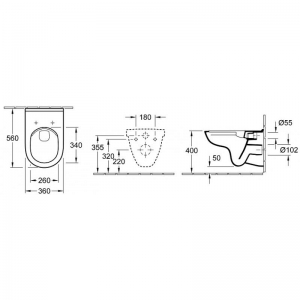 -   Villeroy & Boch O'Novo 9M35S101 Soft Close.